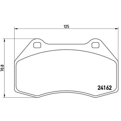 Brembo 4 x Front Brake Pad Set fits Alpine A110 II 2017-2024 1.8