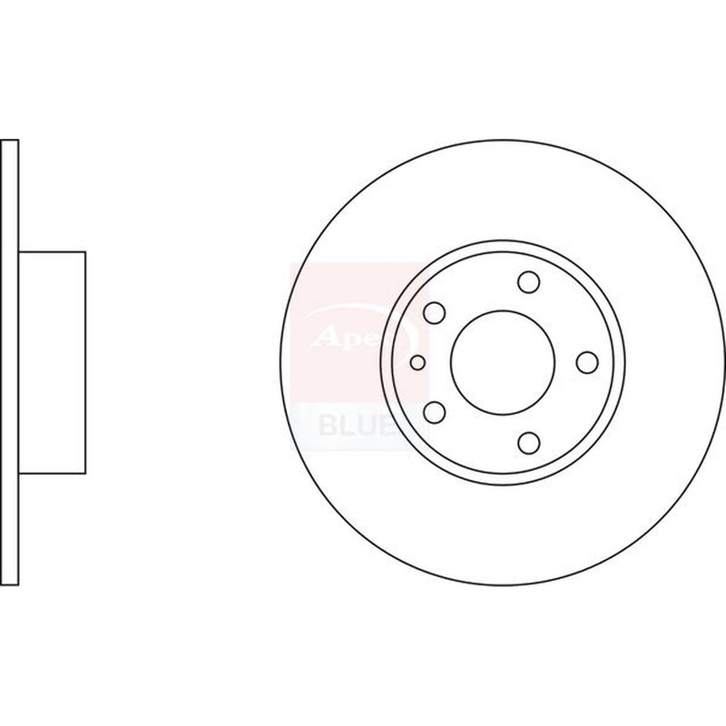 Apec Front & Rear Brake Discs & Pads fits Alfa Romeo 147 2001-2010 1.6 1.9 2.0