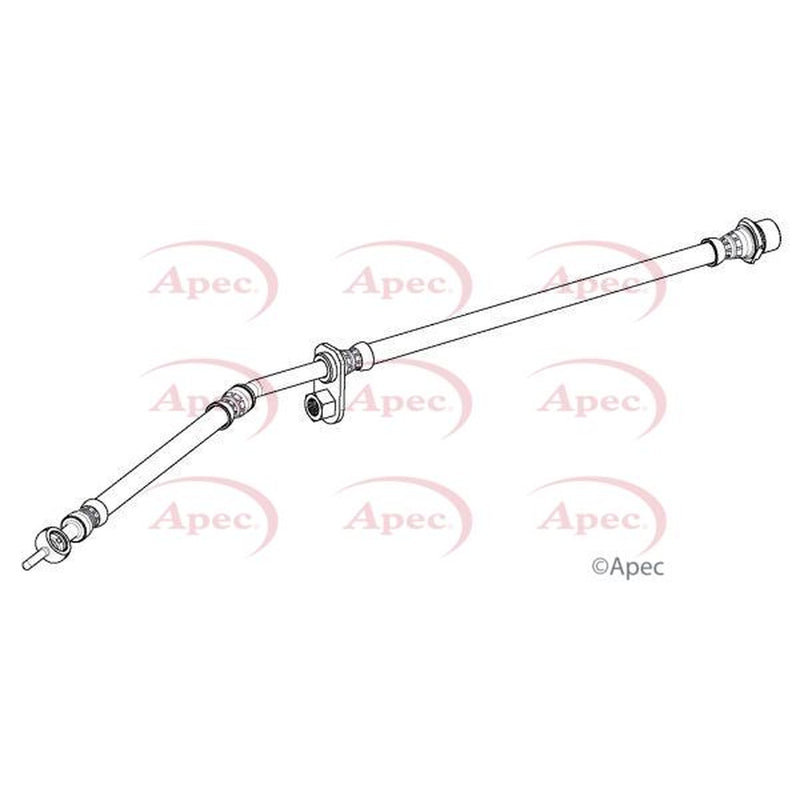 Apec Brake Hydraulic Hose Line Front Right fits Toyota Yaris/Vitz 2010-2020