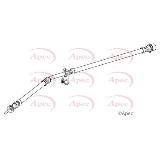 Apec Brake Hydraulic Hose Line Front Right fits Toyota Yaris/Vitz 2010-2020