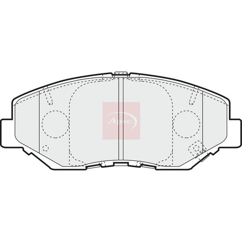 Apec Front Brake Vented Discs & Pads fits Honda Cr-V 2001-2007 2.0