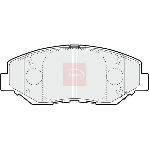 Apec Front Brake Vented Discs & Pads fits Honda Cr-V 2001-2007 2.0