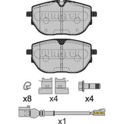 Juratek Front Brake Pad Set fits VW Transporter 2015-2024 2.0