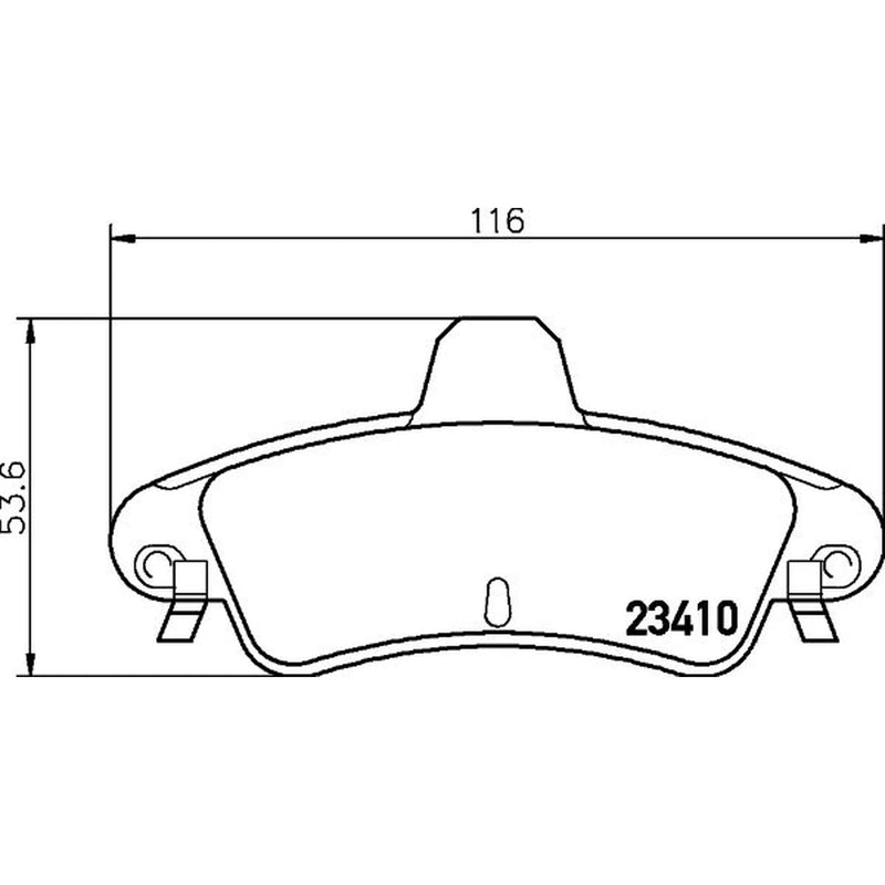DON Rear Brake Pad Set fits Ford Cougar 1998-2001 2.0 2.5