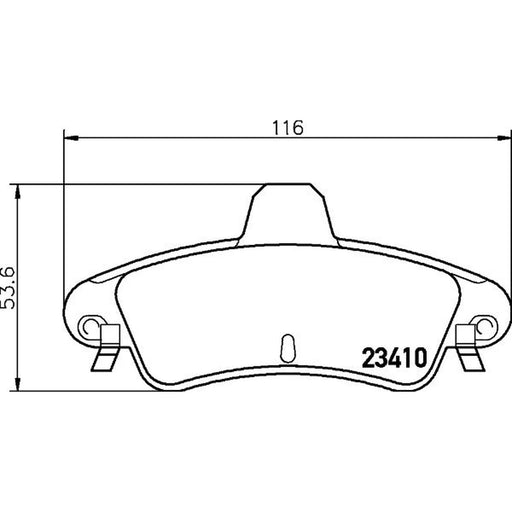 Mintex Rear Brake Pad Set fits Ford Cougar 1998-2001 2.0 2.5