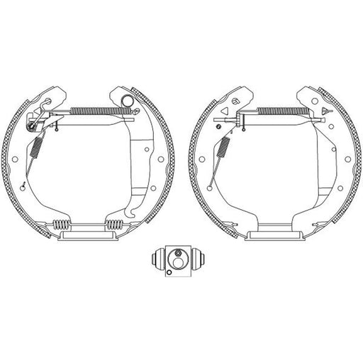 Mintex Brake Shoe Set Axle Kit fits Opel Astra G 1998-2009 1.4 1.6 1.7