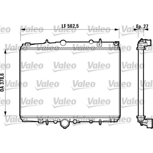 Valeo Engine Radiator 732598