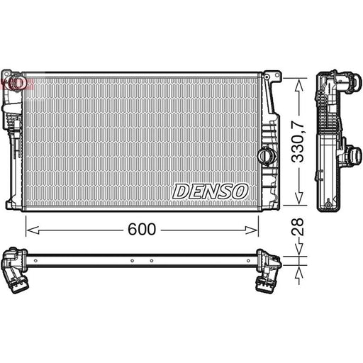 Denso Engine Radiator fits BMW 1 Sports Hatch 2011-2019