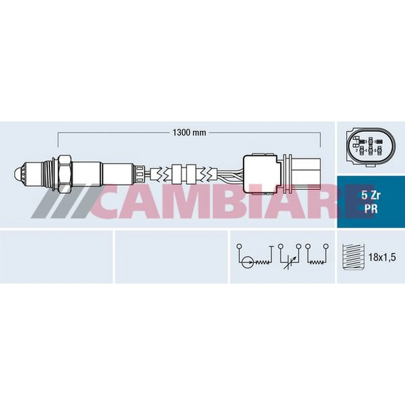 Cambiare O2 Lambda Oxygen Sensor after catalytic converter fits Audi A3