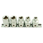 Laser Triangular Socket Set 1/2"D 5pc 5683 Laser - Dynamic Drive