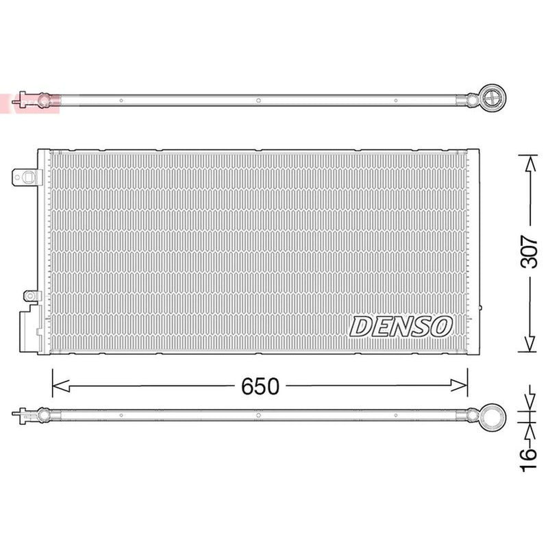 Denso Air Conditioning Condenser fits Chevrolet Trax 2012-2013 1.4
