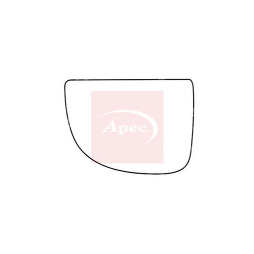 Apec Exterior Wing Mirror Glass Left AMS2759