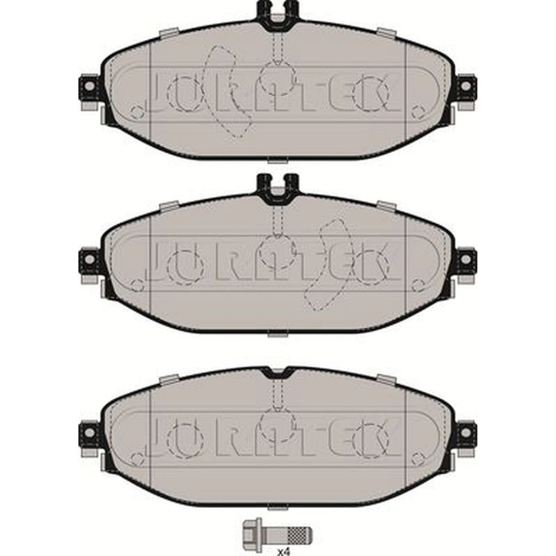 Juratek Front Brake Pad Set fits Mercedes-Benz C-Class 2014-2023