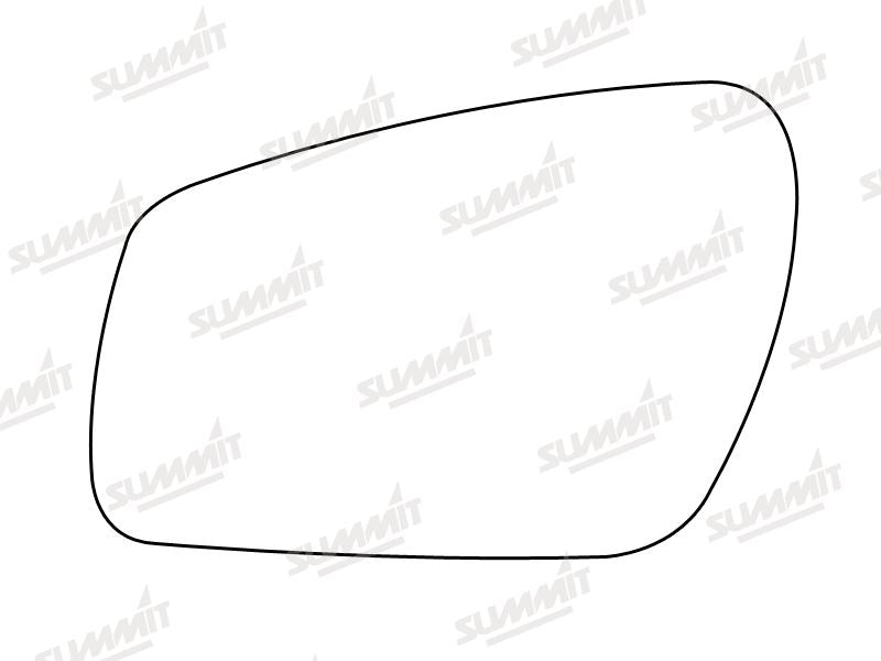 Summit Stick-On Standard Mirror Glass fits Ford Mondeo Focus 05 on LHS Summit - Bars 4 Cars