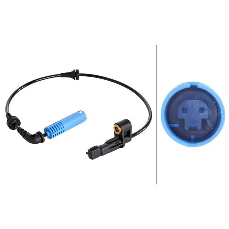 Hella ABS Wheel Speed Sensor Front fits BMW 3 1997-2007