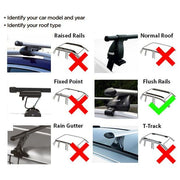 Locking Summit Roof Rack Cross Bars fits A3 2004-2016 Sportback 5 door Summit  - Dynamic Drive