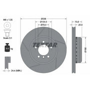 Textar 2 x Two-Piece Brake Disc Brake Discs 92266925