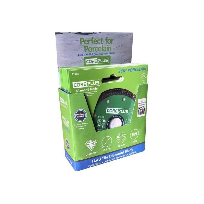 Coreplus Porcelain Diamond Blade 115mm CDU of 15 Blades CorePlus - NN4 Online
