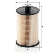 MANN-FILTER Full Service Kit with Air, Oil, Fuel & Cabin Filters fits Volvo V70