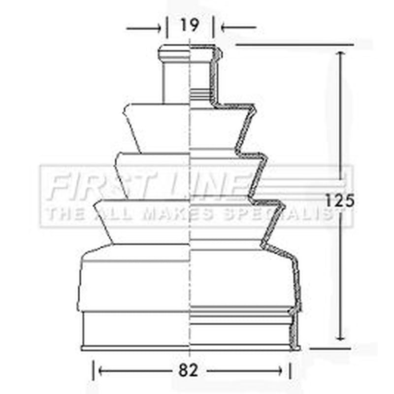 First Line Drive Shaft Bellow Kit Front L fits Lada Niva Closed Off-Road Vehicle