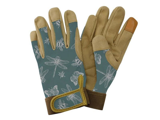 Kent & Stowe Flutter Bugs Teal Premium Comfort Gloves - Ladies Small Kent & Stowe - NN4 Online