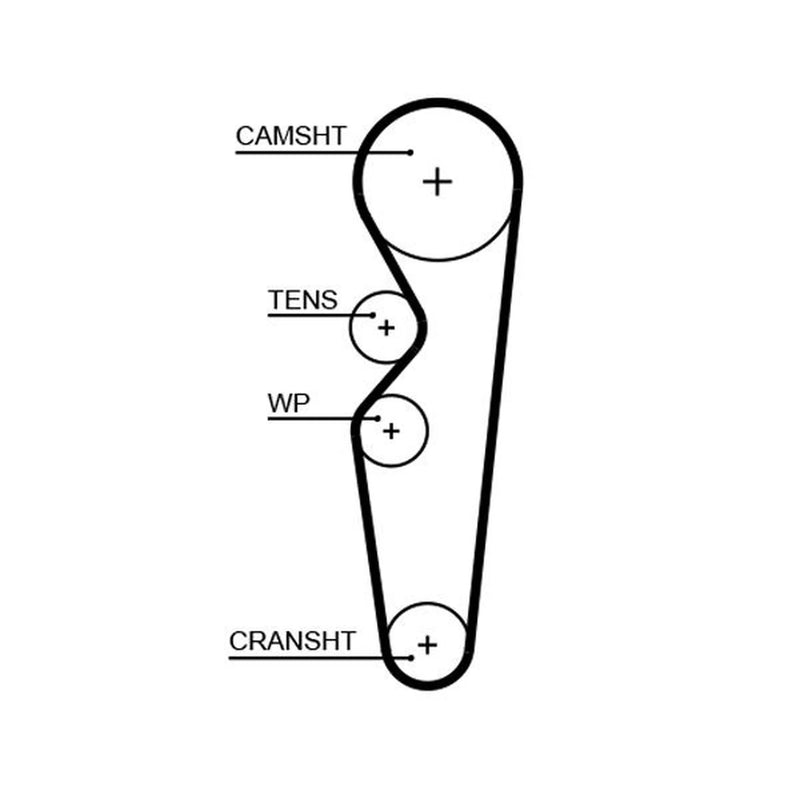Gates Timing Belt Cambelt 97 Teeth