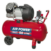 Sealey Air Compressor 50L V-Twin Direct Drive 3hp SAC05030 Sealey - Dynamic Drive