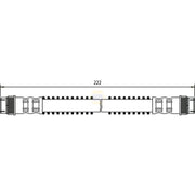 NAPA Brake Hydraulic Hose Line Rear fits Citroën Ax 1987-1998 1.4