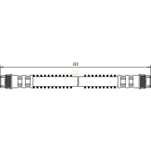 NAPA Brake Hydraulic Hose Line Rear fits Citroën Ax 1987-1998 1.4