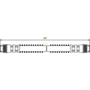 NAPA Brake Hydraulic Hose Line Rear NBH1318