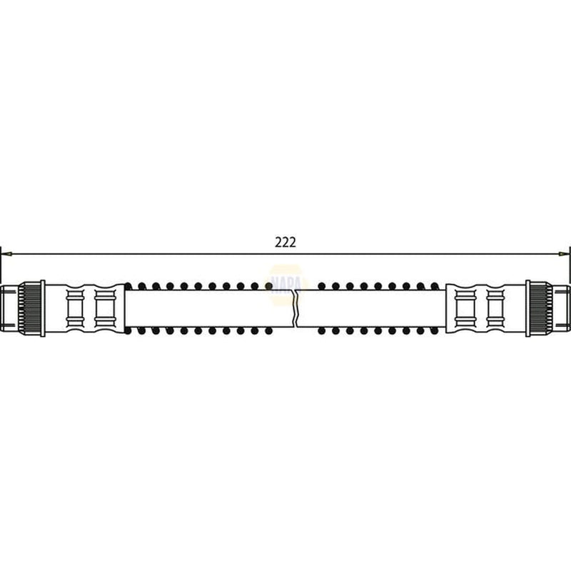 NAPA Brake Hydraulic Hose Line Rear NBH1318