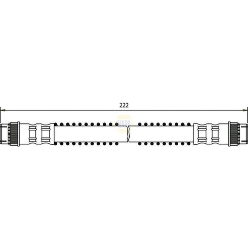 NAPA Brake Hydraulic Hose Line Rear NBH1318