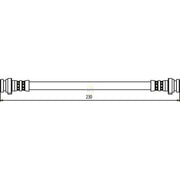 NAPA Brake Hydraulic Hose Line Rear fits Nissan Micra II 1992-2003 1.0 1.3 1.4