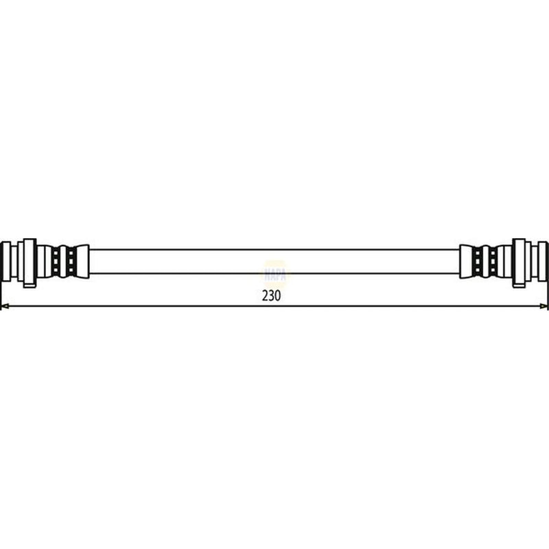 NAPA Brake Hydraulic Hose Line Rear NBH1159