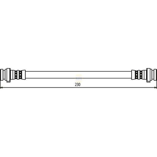 NAPA Brake Hydraulic Hose Line Rear NBH1159