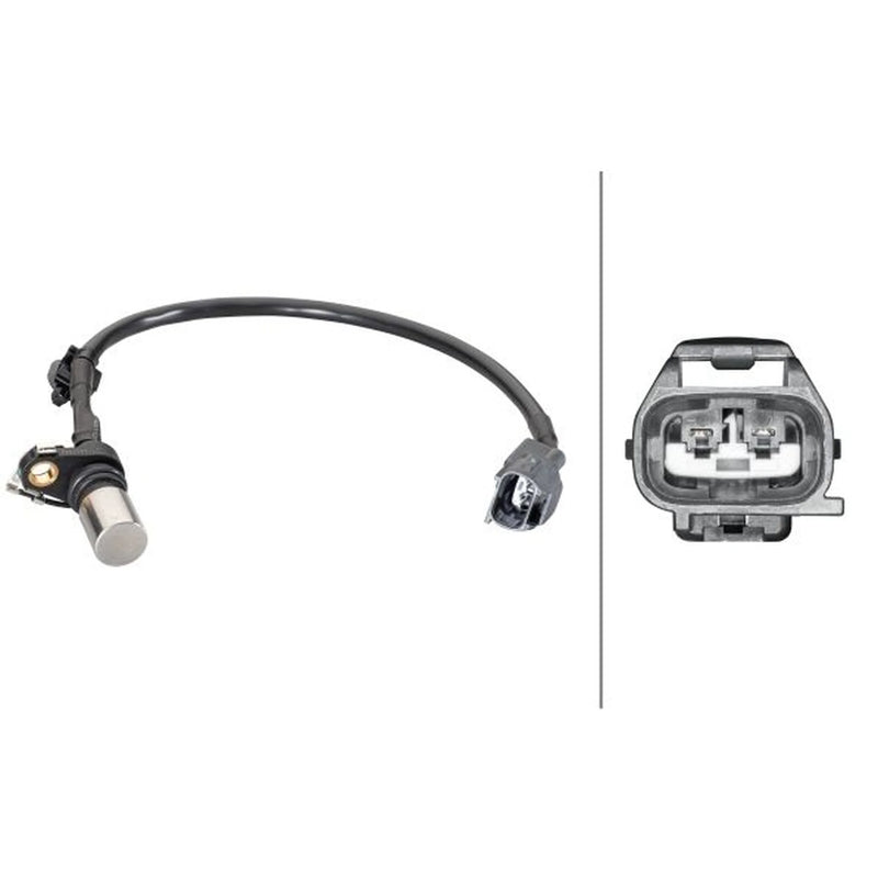 Hella Crankshaft Position Sensor Lower fits Toyota Avensis 2000-2008 2.0 2.4