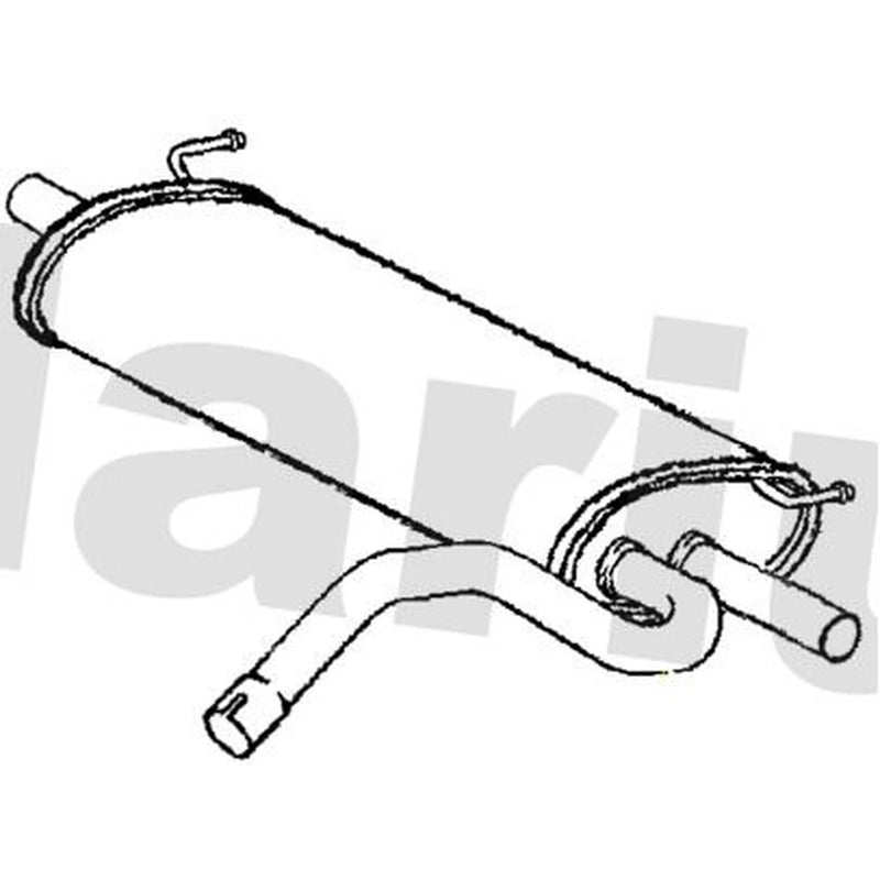 Klarius Box With Tail Pipe Rear fits Volvo XC60 I SUV 2008-2017 2.4