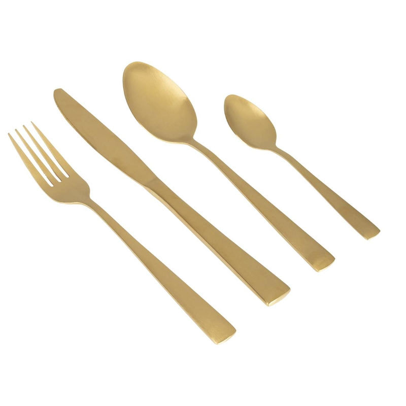 Gimex Cutlery Gold 16 Pieces Gimex - Dynamic Drive