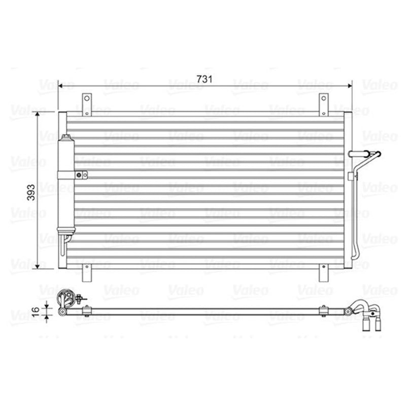 Valeo Air Conditioning Condenser 814496