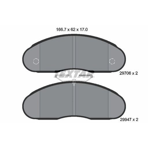 Textar Front Brake Pad Set 2970602