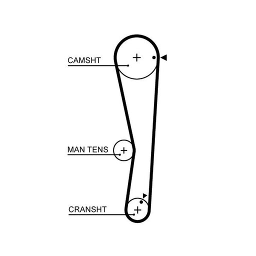 Gates Timing Belt Cambelt 109 Teeth fits Mitsubishi Carisma 2000-2004 1.3