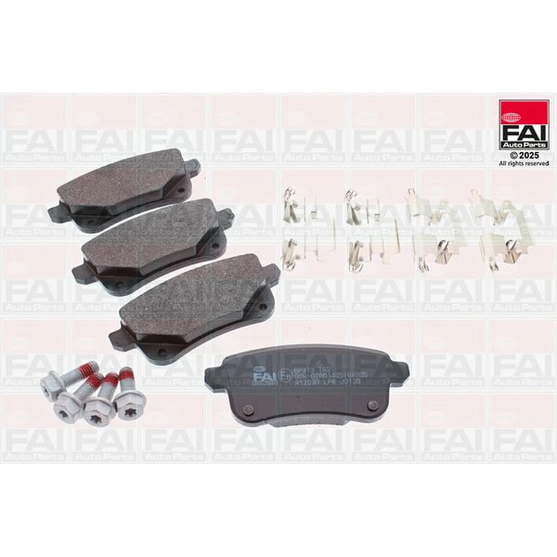FAI Rear Brake Pad Set fits Mitsubishi Colt VII 2023 on 1.6