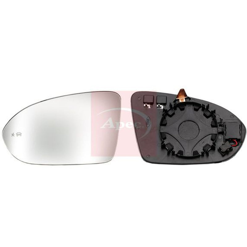 Apec Exterior Wing Mirror Glass Left fits Opel Insignia B Country Tourer