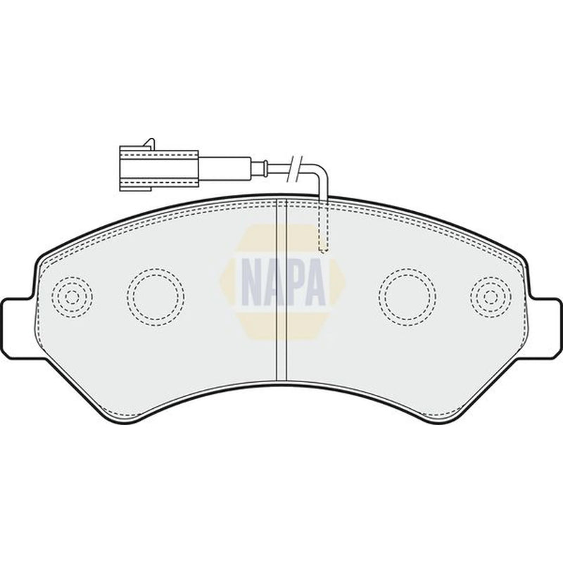NAPA Front Brake Pad Set fits Citroën Relay III 2006-2020 2.2 3.0