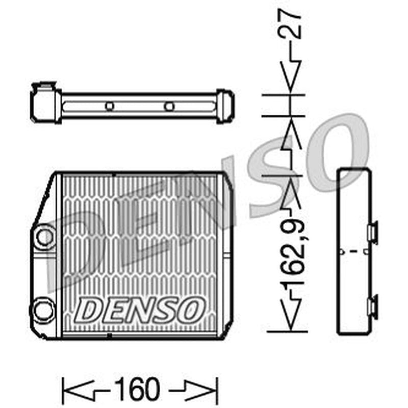Denso Heater Matrix Core Heat Exchanger fits Fiat Ducato Bus 2011 on