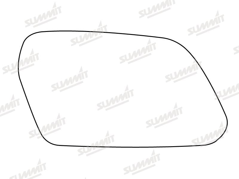 Summit Stick-On Aspheric Mirror Glass fits Ford Mondeo RHS Summit - Bars 4 Cars