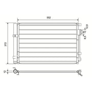 Valeo Air Conditioning Condenser 822581