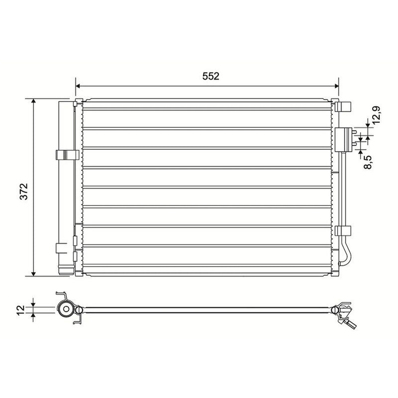 Valeo Air Conditioning Condenser 822581