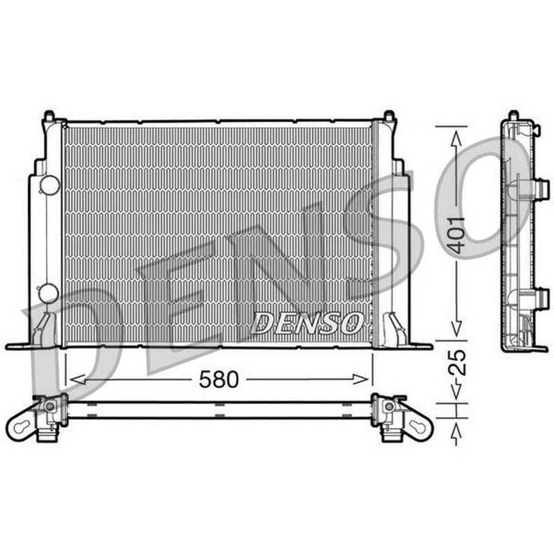 Denso Engine Radiator fits Fiat Stilo 2001-2007 1.4 1.6 1.8 1.9 2.4