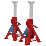 Sealey AXLe Stands (Pair) 2 Tonne Capacity per Stand Ratchet Type VS2002 Sealey - Dynamic Drive